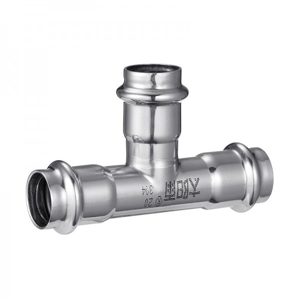 太陽(yáng)雨管道不銹鋼卡壓管件-等徑三通